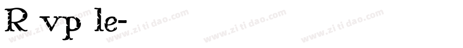R vp le字体转换